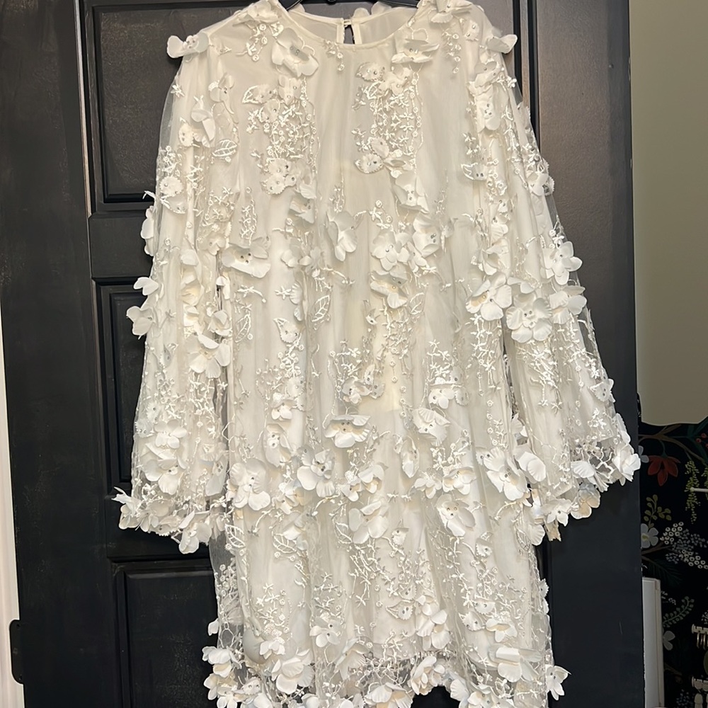 Mestiza white flora dress